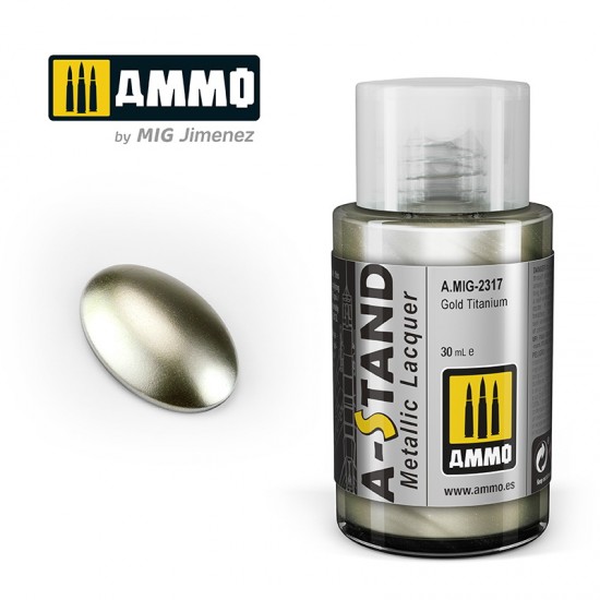 A-STAND Metallic Lacquer - Gold Titanium (30ml)