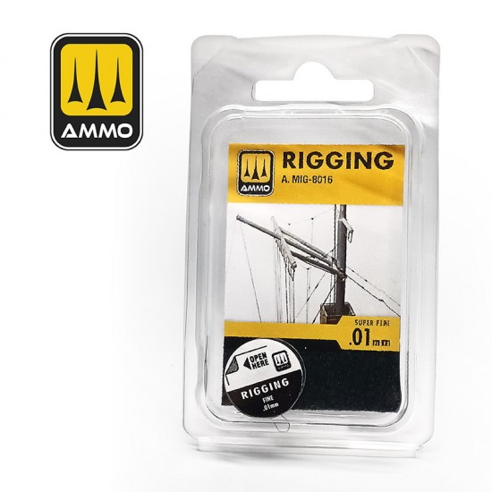 Rigging - Super Fine for 1/48, 1/72 scales (Width: 0.01mm)