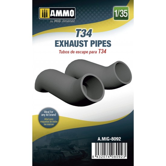 1/35 T-34 Medium Tank Exhaust Pipes