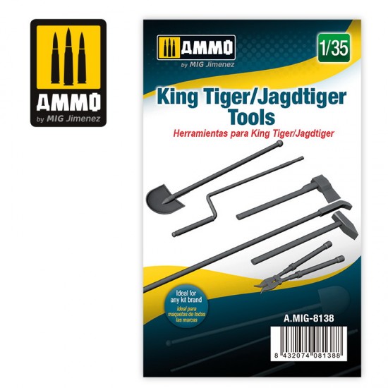 1/35 King Tiger/Jagdtiger Tools Resin Kit