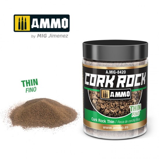 Terraform Cork Rock Thin (synthetic cork in 100ml jar)