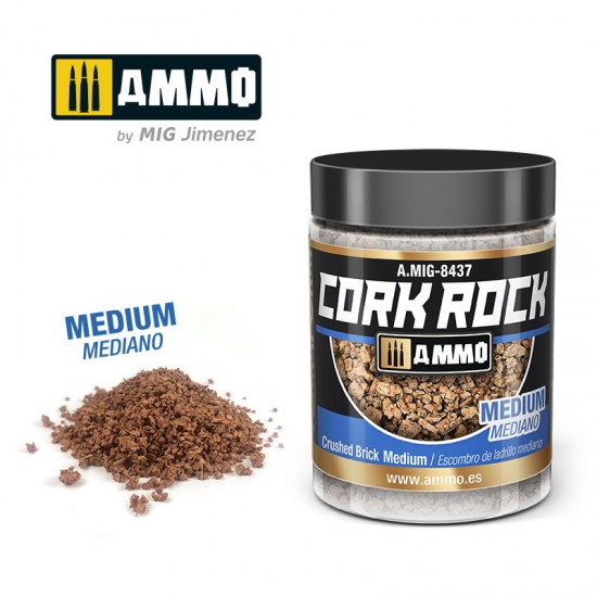 Terraform Cork Rock Crushed Brick Medium (synthetic cork in 100ml jar)