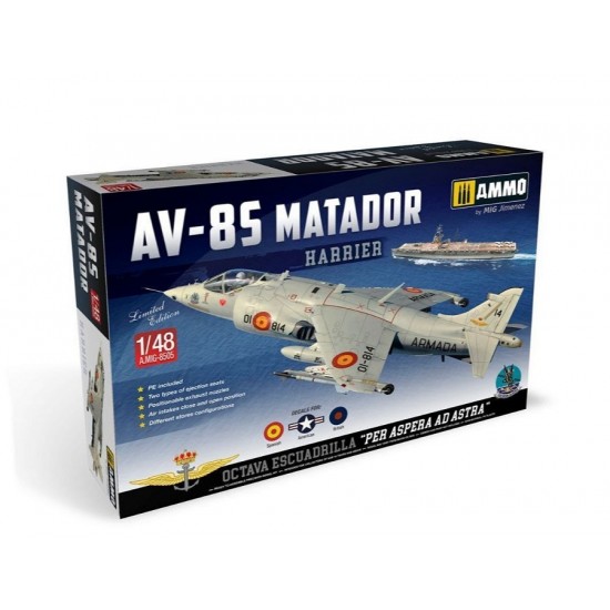 1/48 Harrier AV-8S MATADOR in Spanish, American, British versions