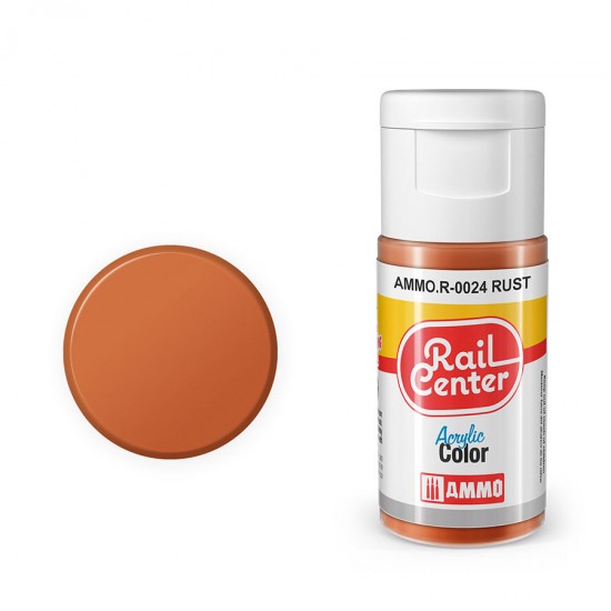 Acrylic Paint for Railway - Rail Center #Rust (15ml jar)