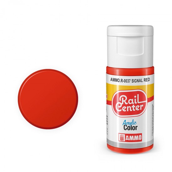 Acrylic Paint for Railway - Rail Center #Signal Red (15ml jar)