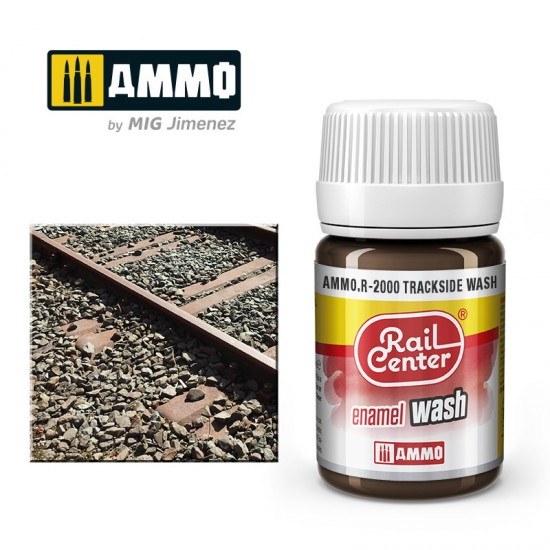 Enamel Wash for Railway - Rail Center #Trackside Wash (35ml)