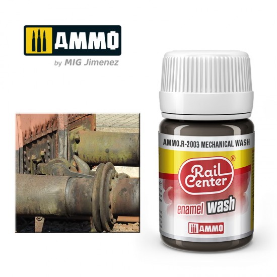 Enamel Wash for Railway - Rail Center #Mechanical Wash (35ml)