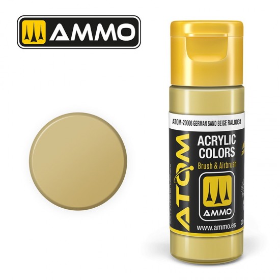 Acrylic Paint - ATOM Colour #German Sand Beige RAL 8031 (20ml jar)