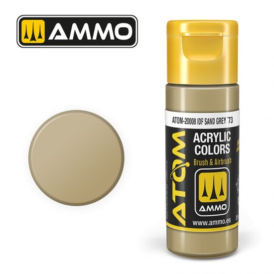 Acrylic Paint - ATOM Colour #IDF Sand Grey '73 (20ml jar)