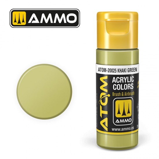 Acrylic Paint - ATOM Colour #Khaki Green (20ml jar)