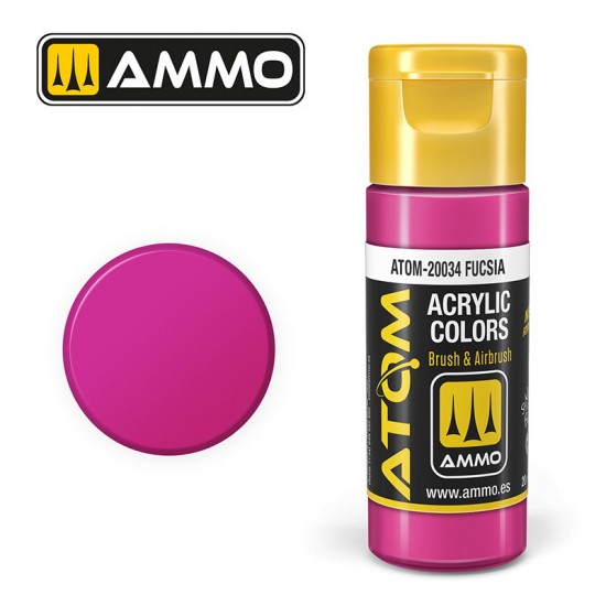 Acrylic Paint - ATOM Colour #Fucsia (20ml jar)