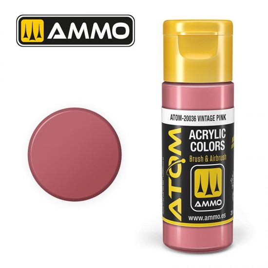 Acrylic Paint - ATOM Colour #Vintage Pink (20ml jar)