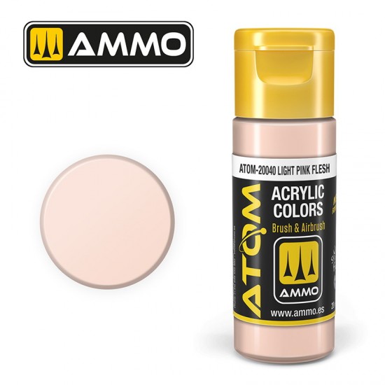 Acrylic Paint - ATOM Colour #Light Pink Flesh (20ml jar)