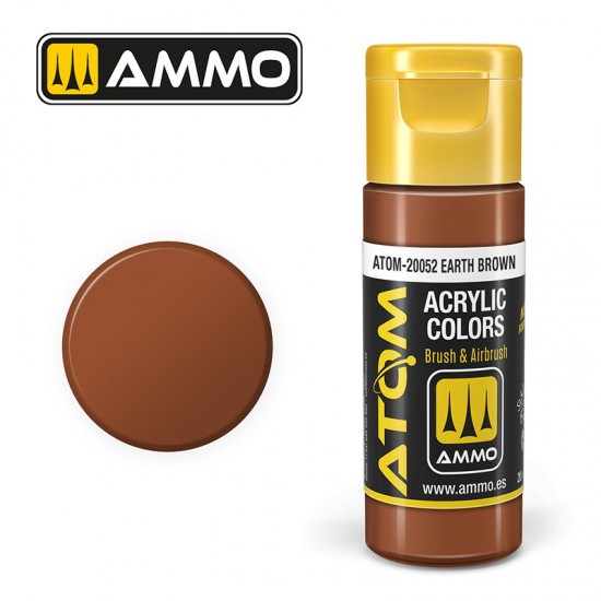 Acrylic Paint - ATOM Colour #Earth Brown (20ml jar)