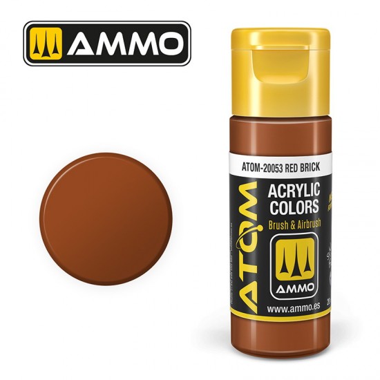 Acrylic Paint - ATOM Colour #Red Brick (20ml jar)