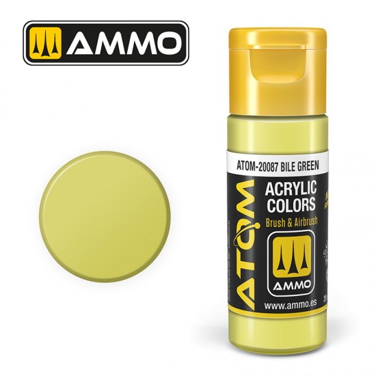 Acrylic Paint - ATOM Colour #Bile Green (20ml jar)