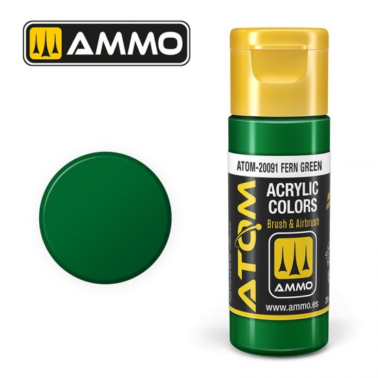 Acrylic Paint - ATOM Colour #Fern Green (20ml jar)