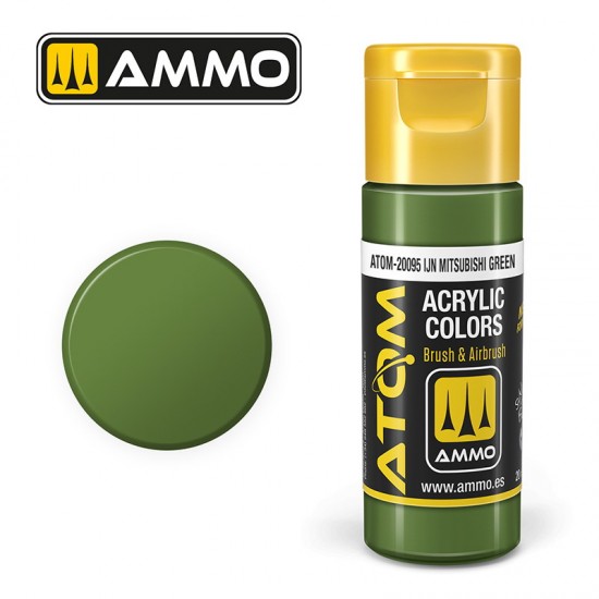 Acrylic Paint - ATOM Colour #IJN Mitsubishi Green (20ml jar)