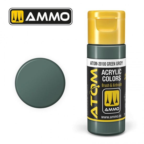 Acrylic Paint - ATOM Colour #Green Grey (20ml jar)