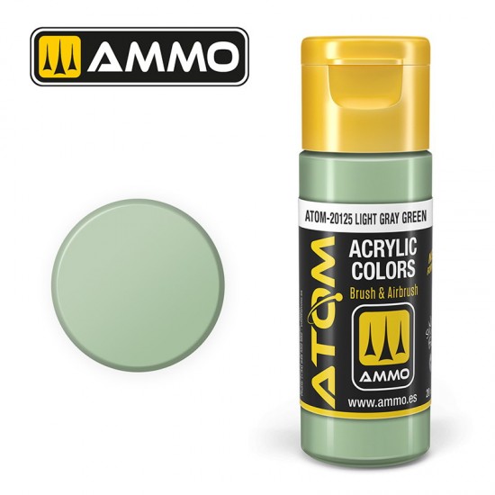 Acrylic Paint - ATOM Colour #Light Gray Green (20ml jar)