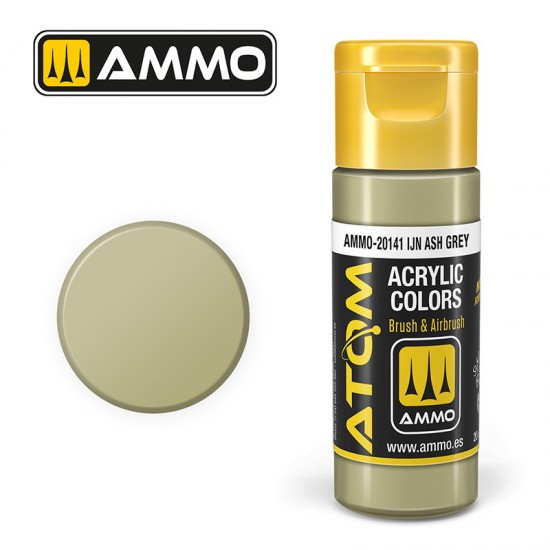 Acrylic Paint - ATOM Colour #IJN Ash Grey (20ml jar)