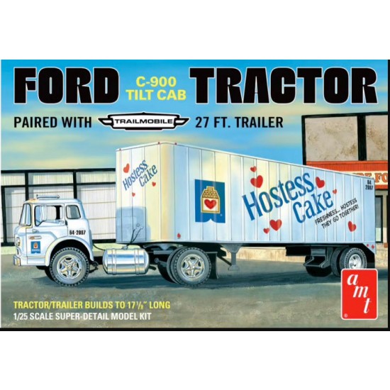 1/25 Ford C600 Hostess Truck with Trailer