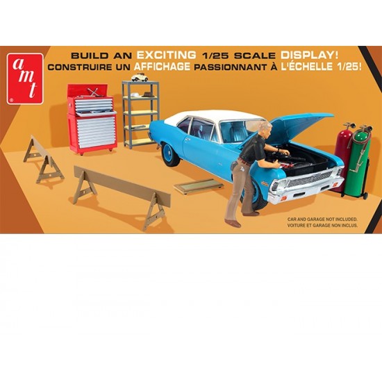 1/25 Diorama "Weekend Wrenchin" Garage Accessory Set