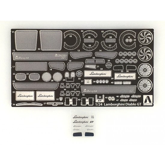 1/24 Lamborghini Diablo Common Detail-up Parts