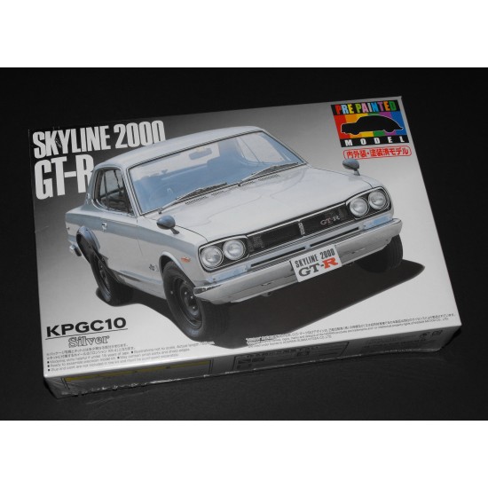 1/24 Nissan Skyline HT 2000 GTR KPGC10 (Silver) [Pre-Painted] 