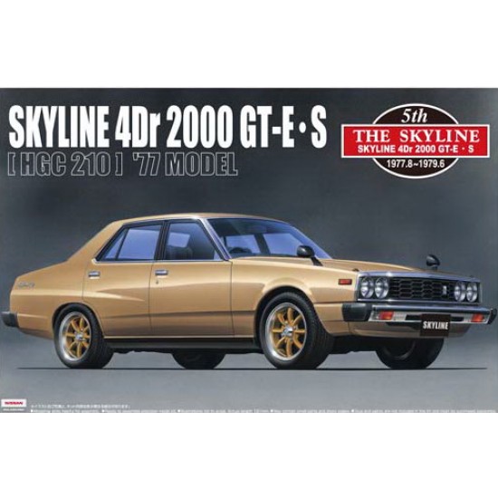 1/24 Nissan Skyline 4-Door 2000 GT-E S Early Version (HGC210) '77