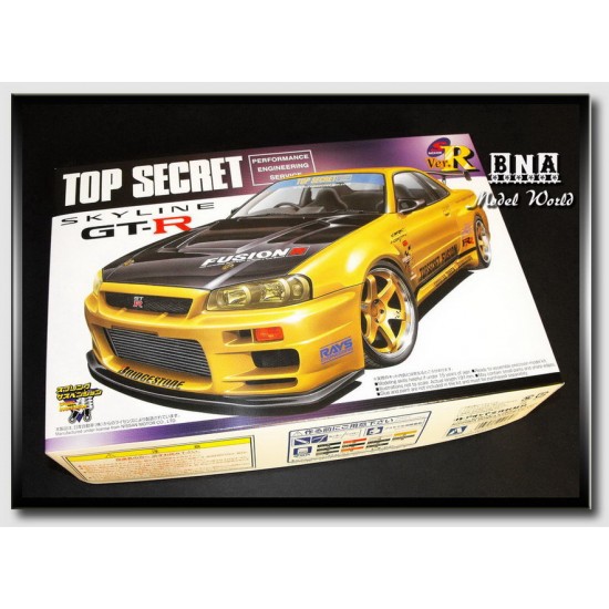 1/24 Nissan Top Secret R34 BNR34 Skyline GTR 