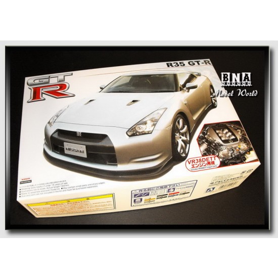 1/24 Nissan R35 BNR35 GTR (with Engine) 