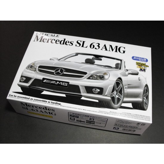 1/24 Mercedes-Benz SL 63 AMG Convertible/Hardtop w/Engine 