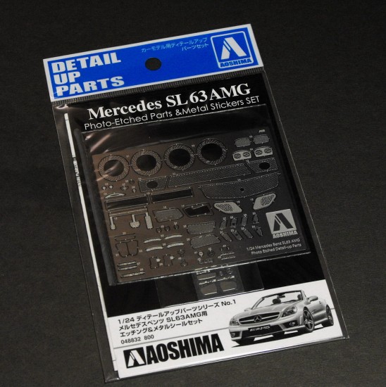 1/24 Mercedes-Benz SL 63 AMG Photo-etched parts w/Metal Sticker 