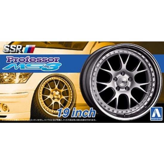 1/24 19inch SSR Professor MS3 Wheels and Tyres Set 