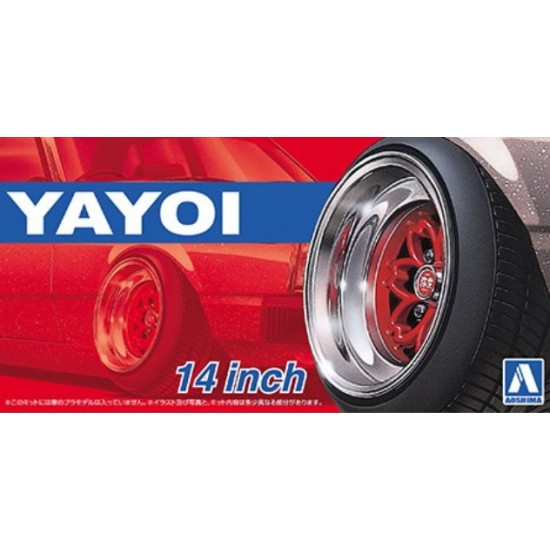 1/24 14inch Yayoi Wheels and Tyres Set 