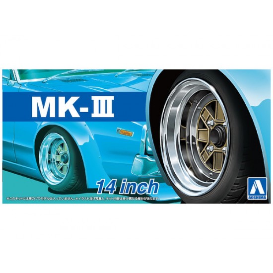 1/24 14inch Mark III Wheels and Tyres Set 