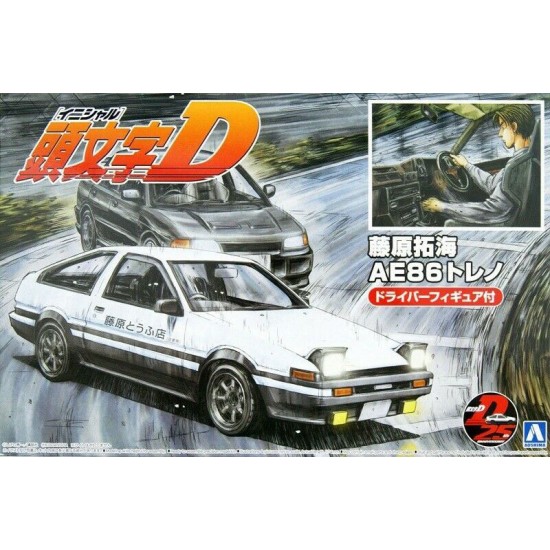 1/24 Initial D Fujiwara Takumi AE86 Trueno (Project-D Ver.) w/Figure