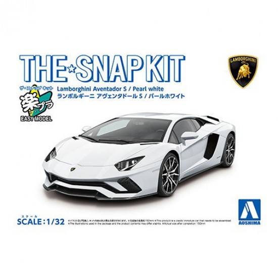 1/32 Lamborghini Aventador S Pearl White Snap Kit No.12-A