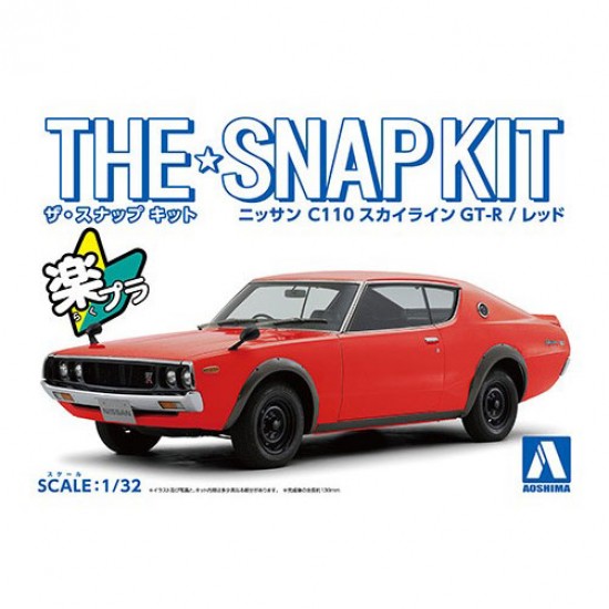 1/32 Nissan C110 Skyline GT-R (Red) Snap Kit No.18-C