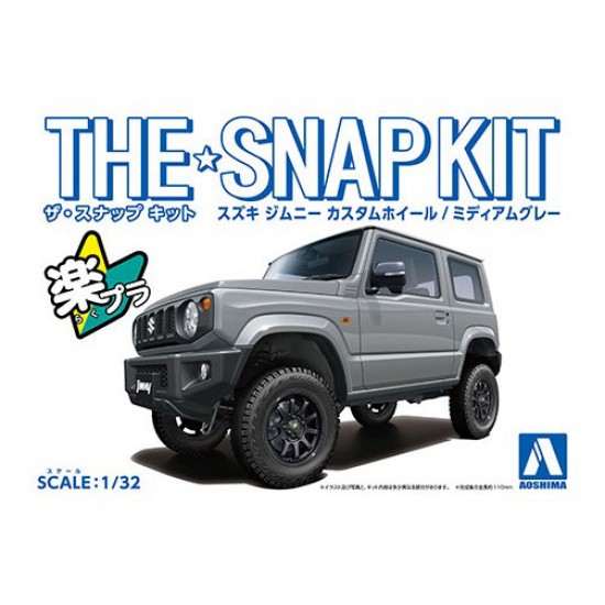 1/32 Suzuki Jimny Custom Wheel (Medium Gray) Snap Kit No.8-Sp2