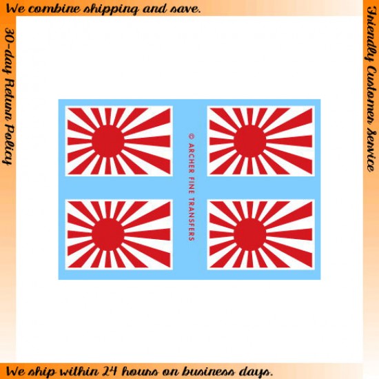 1/35 Japan Naval Ensign (Rising Sun On White Field)