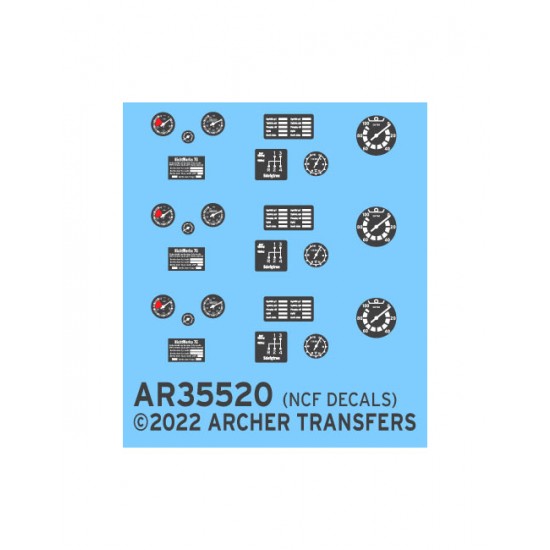 NCF Decals for 1/35 Tamiya/Dragon Schwimmwagen, Kubelwagen Instruments & Placards