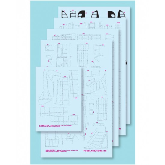 1/32 Fw 190 Flush Rivet Skins for Revell kits (Waterslide Decals)