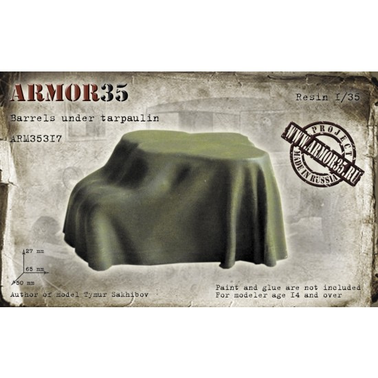 1/35 Barrels Under Tarpaulin (65 x 50 x 27mm)