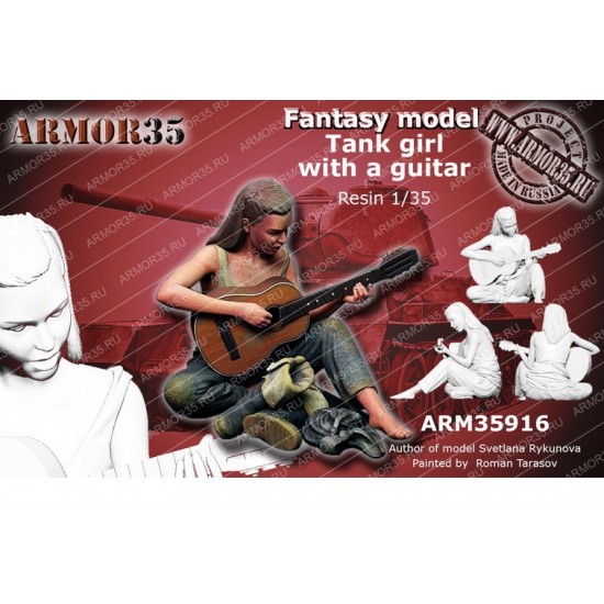 1/35 Fantasy - Tank Girl with A Guitar (resin)