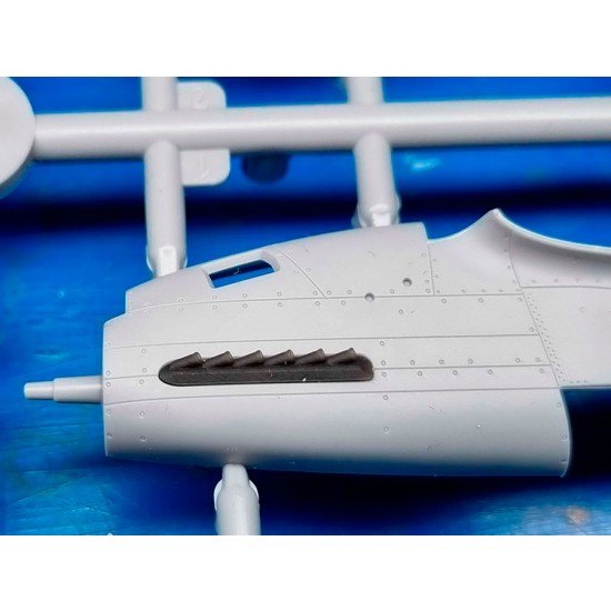 1/72 P-51B/C Mustang Exhausts Detail set for Arma Hobby