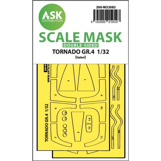 1/32 Tornado GR.4 double-sided express fit Mask for Italeri kits