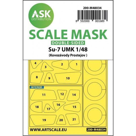 1/48 Su-7 UMK Double-sided Paint Masking for KP kits