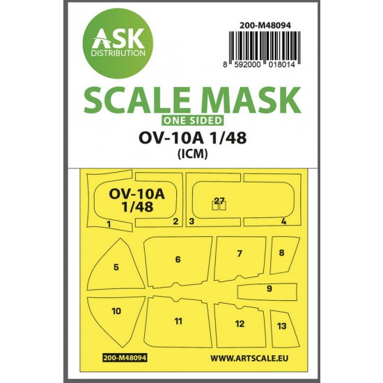 1/48 OV-10A One-sided Masking self-adhesive pre-cutted for ICM kits